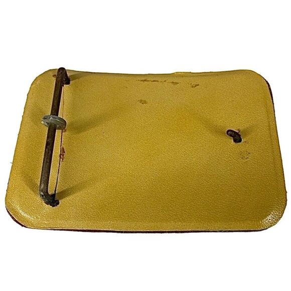 Vintage Men’s Belt Buckle Hadaway Classic Judge Leather Over Metal - Picture 2 of 2